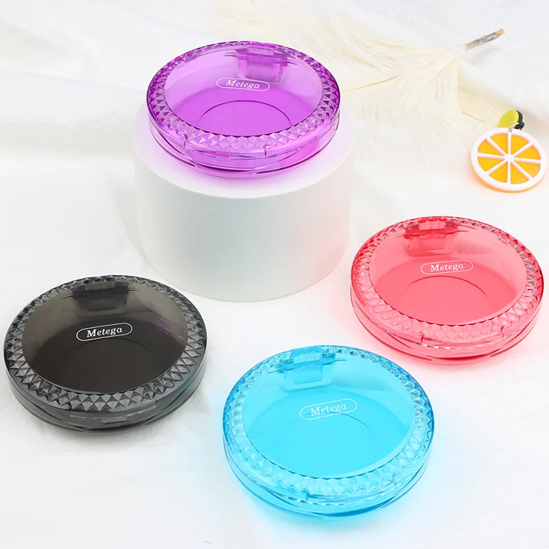 Plastic colorful invisible storage aligner dental denture storage box transparent denture orthodontic braces retainer case