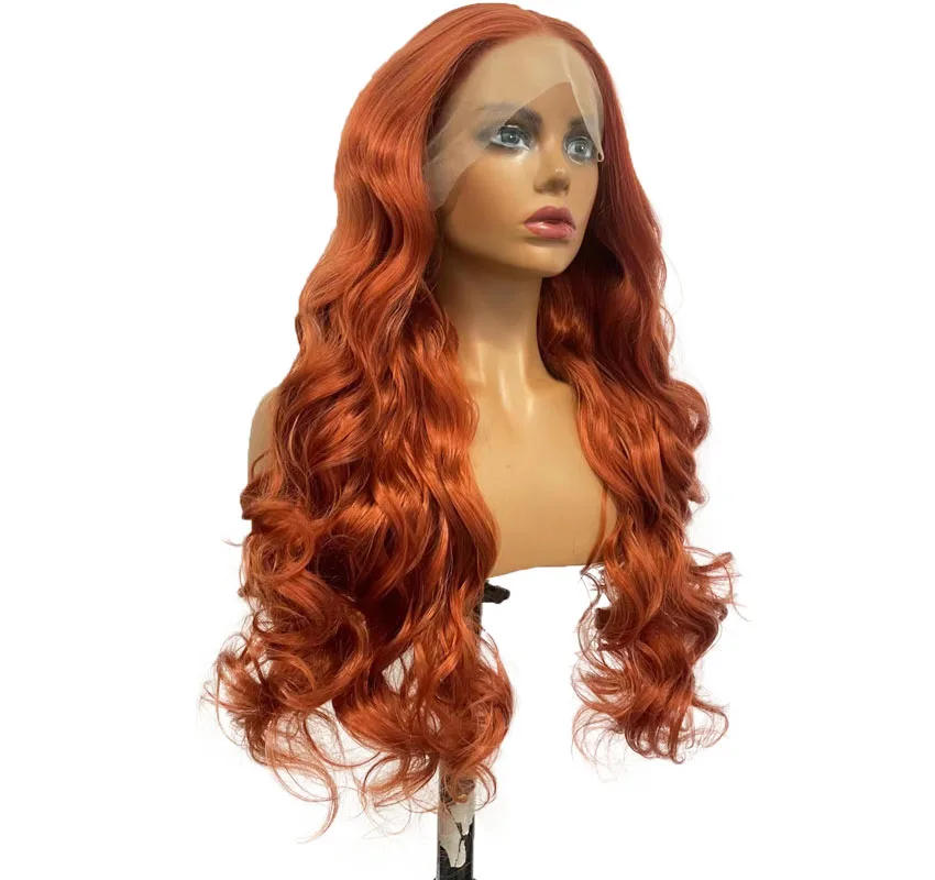 Wholesale vendor high fiber hd long natural curly 350 wholesale high quality heat resistant futura lace front synthetic hair wig