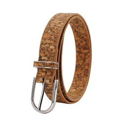 Customize Belt Cork Fabric Leather Belt Handmade Portugal Cork Design Belt for Women