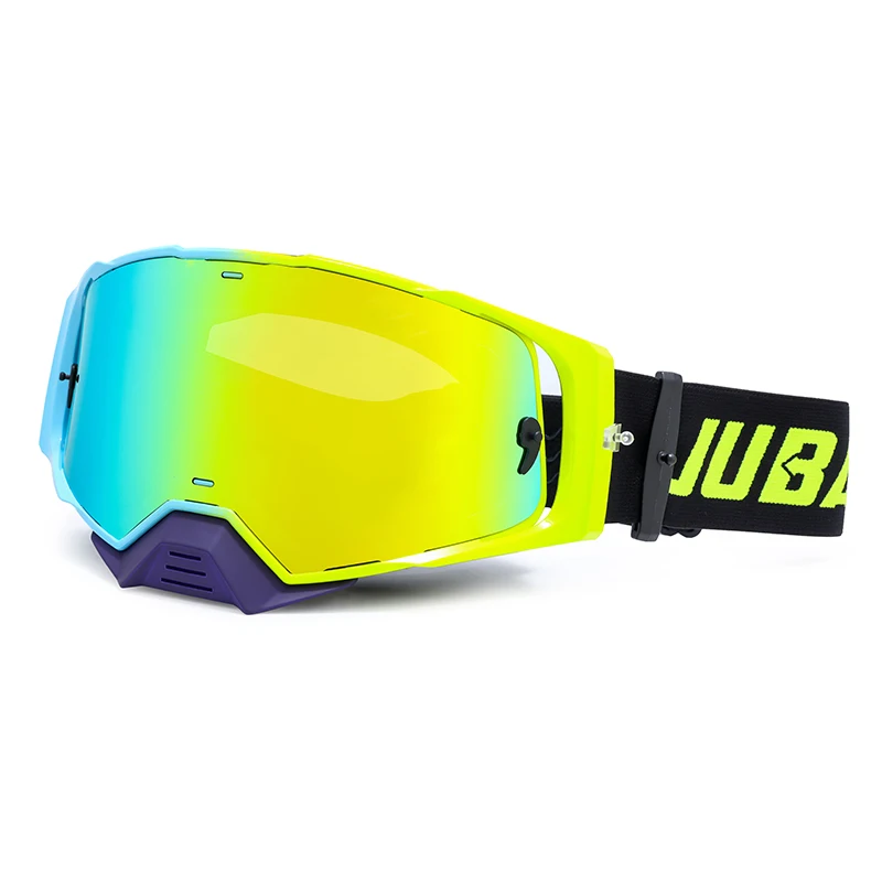 HUBO 306 motocross goggle youth dirt bike goggles tear off riding goggles uv protection OTG design with nose guard