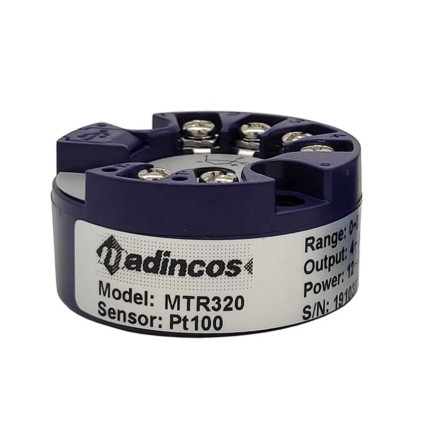 MTR320: Industrial Programmable High Temperature Thermocouple RTD 4 20ma pt100 Head Mounted Temperature Transmitter with USB