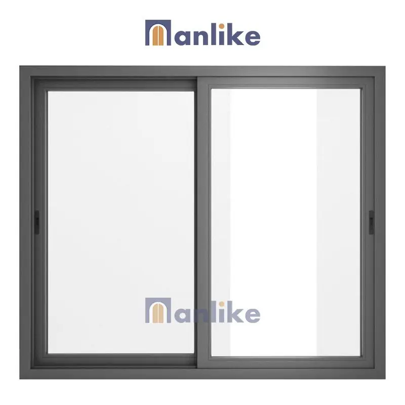 Anlike Cheap Heavy Duty Commercial Double Sliding Sash Home Aluminum Profile Door And Window Material