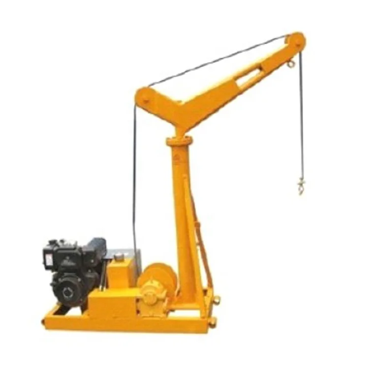 High capacity portable pick up electric/diesel small mini crane