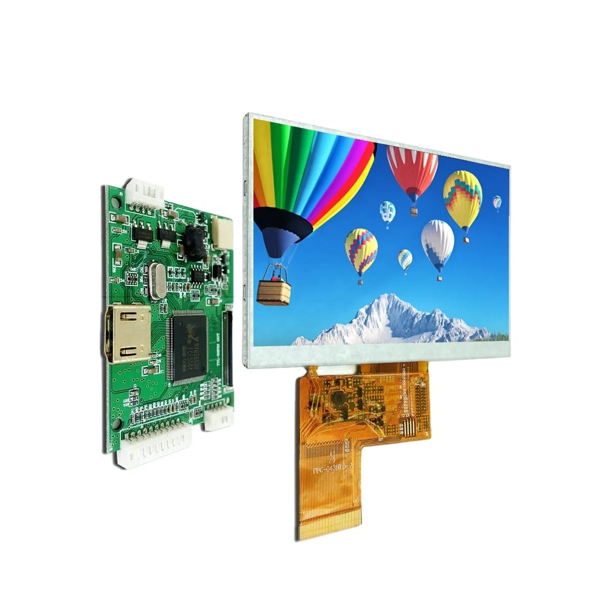 HD 4.3 inch 800x480 screen panel 40 pins tft lcd display module