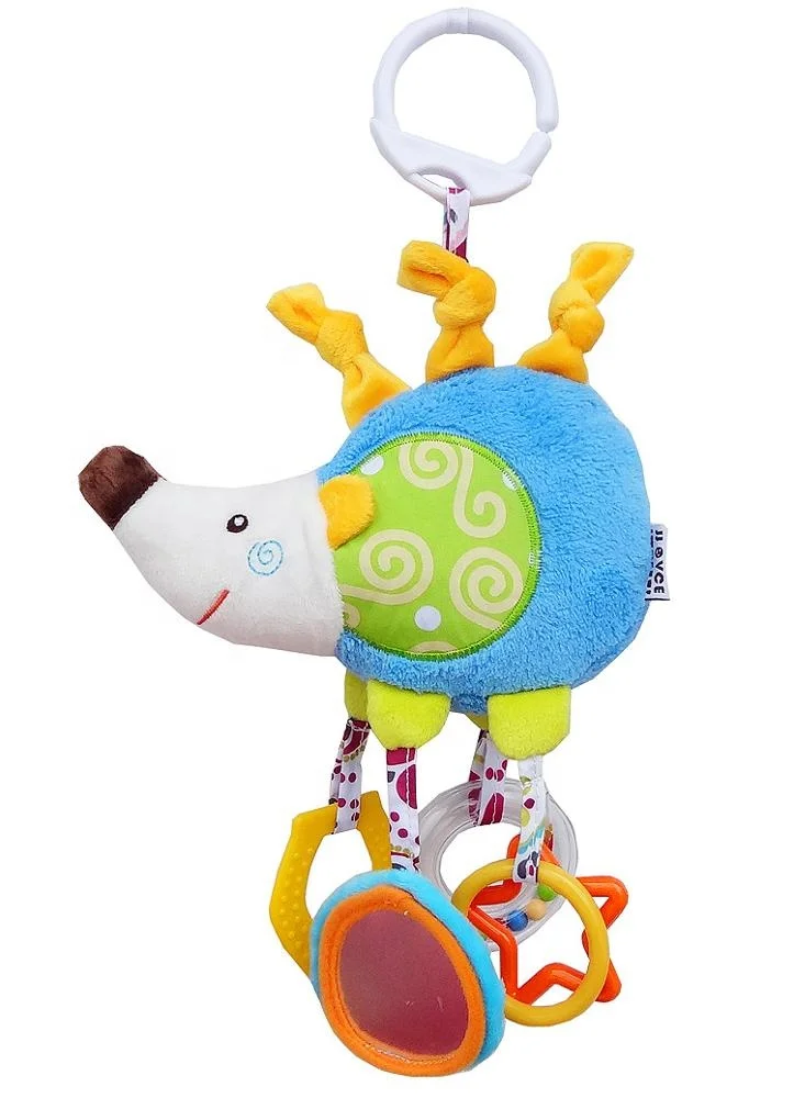 multi-function animal baby bell bed hang play doll kids plush rattle toys