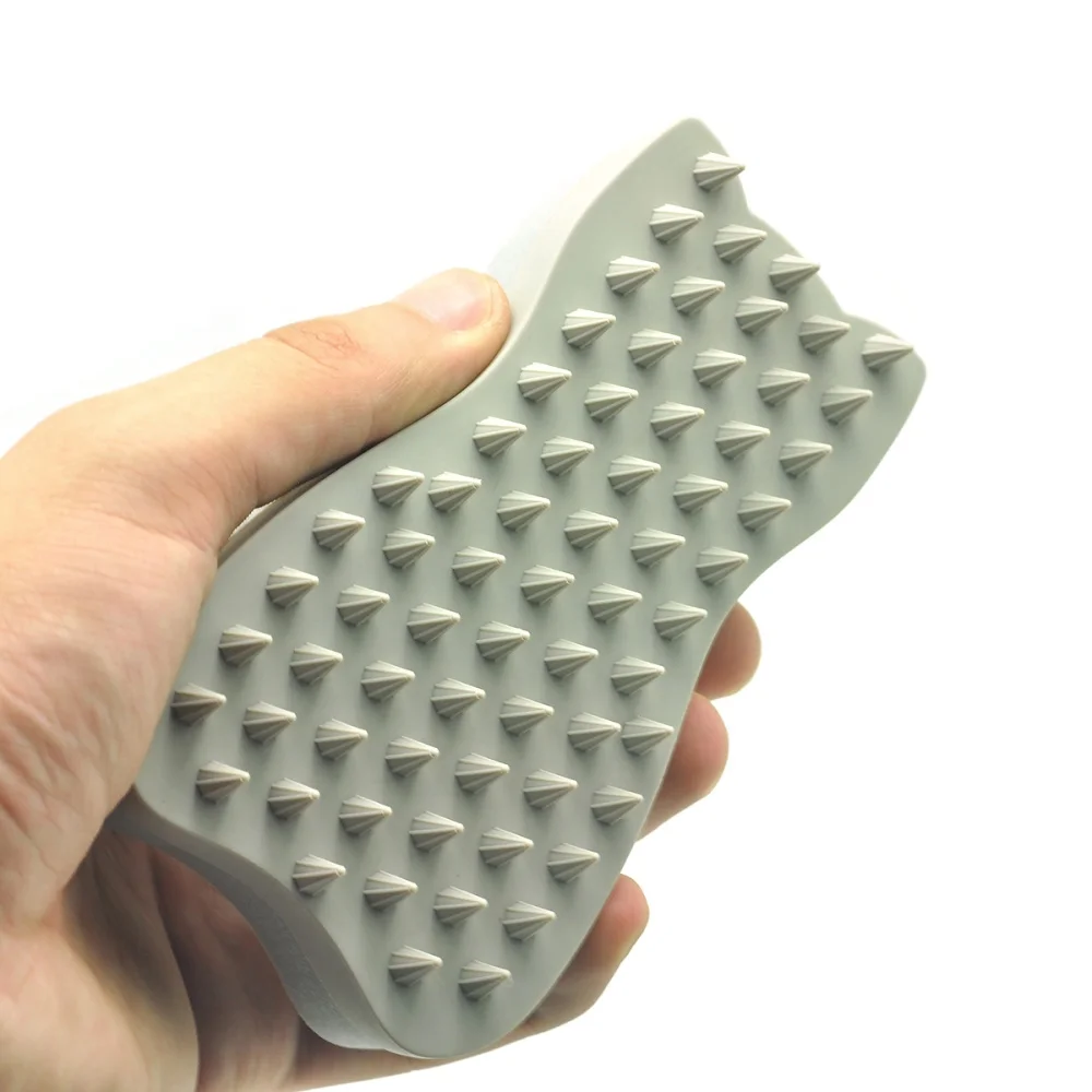 Baoli OEM Outils De Toilettage Animal 123x70x35MM 39g Dog Grooming Wet And Dry Toysdone 2 In 1 Pet Bath Massage Cat Pet Brush