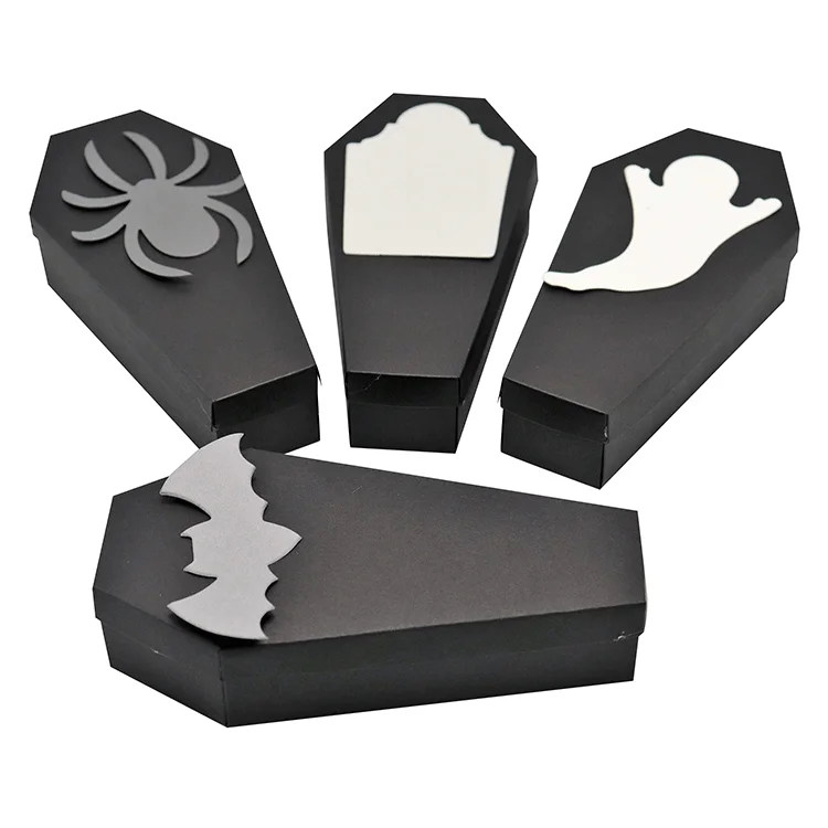 Mini Halloween Unfinished European Wood Wooden Coffin Box 12 Inch/6 Inch Small Wooden Coffin Ring Low Price Coffin-Gift-Boxes