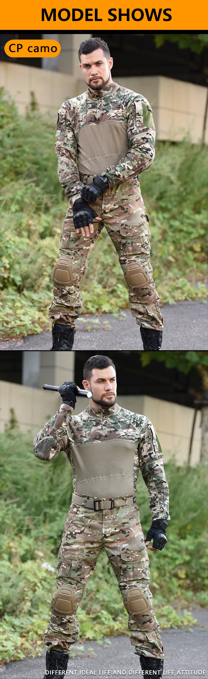 Камуфляжная одежда HAN WILD с эластичным рукавом, тактическая одежда для быстрого штурма, устойчивая к разрыву одежда