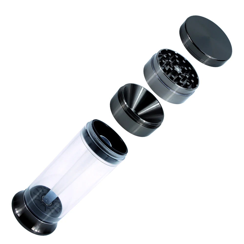 BEYOU Custom Diameter 50MM Black Spice Filling Machine Tobacco Filler Zinc Alloy multifunction herb Grinder