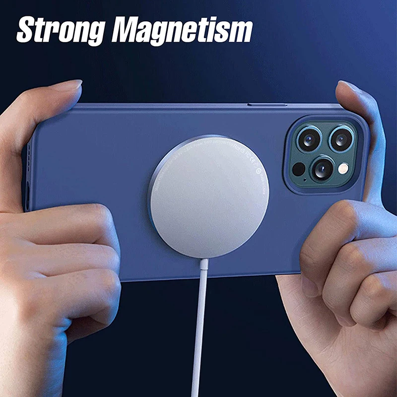  15 Вт Быстрая зарядка Magsafe Зарядное устройство для Iphone 12 Pro Max 11 телефон Беспроводное зарядное Samsung Xiaomi Huawei ЕС и США Pd быстрое на