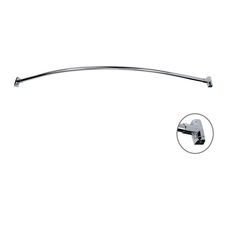 
Yuyao beilv u shower rod curved stainless steel tension rod Corner Shower Curtain Rod 