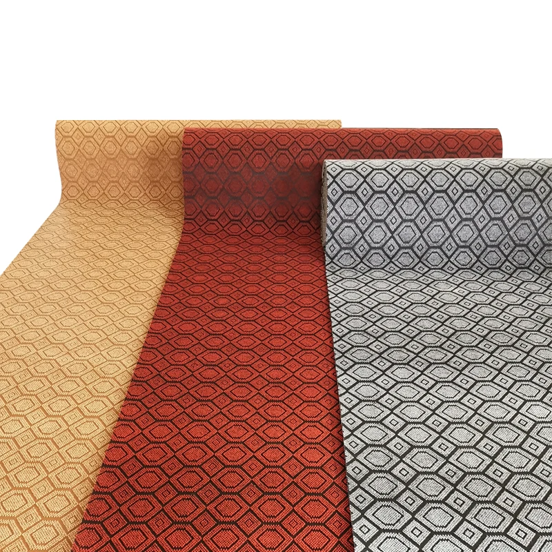 Needle punch carpet roll double colors jacquard  red carpet aisle runner