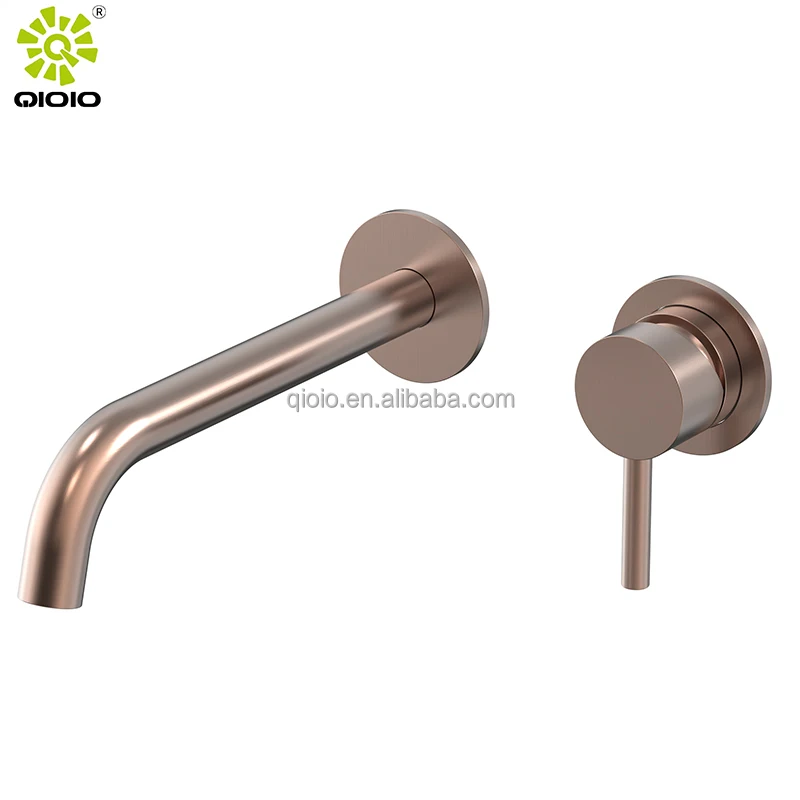 Wash Basin Wall Mounted Concealed 304 Stainless Steel Basin Faucet Hot And Cold Water Mixer