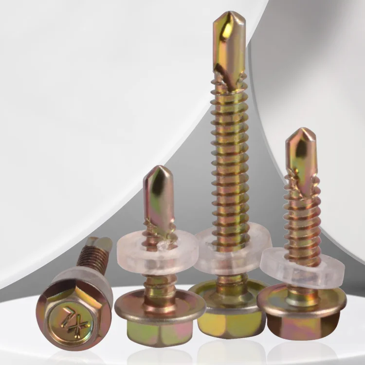 Прямая продажа с завода, буровой винт Tornillo Autoperforante из углеродистой стали с шестигранной головкой M5.5 * 1 1/4 дюйма, используется в фланцах