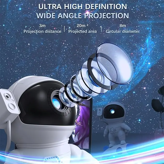 13 HD Cosmic Scenes Planetarium Astronaut Galaxy Projector,Realistic Starry Sky Galaxy Night Litght for Kids Adults Room/Party