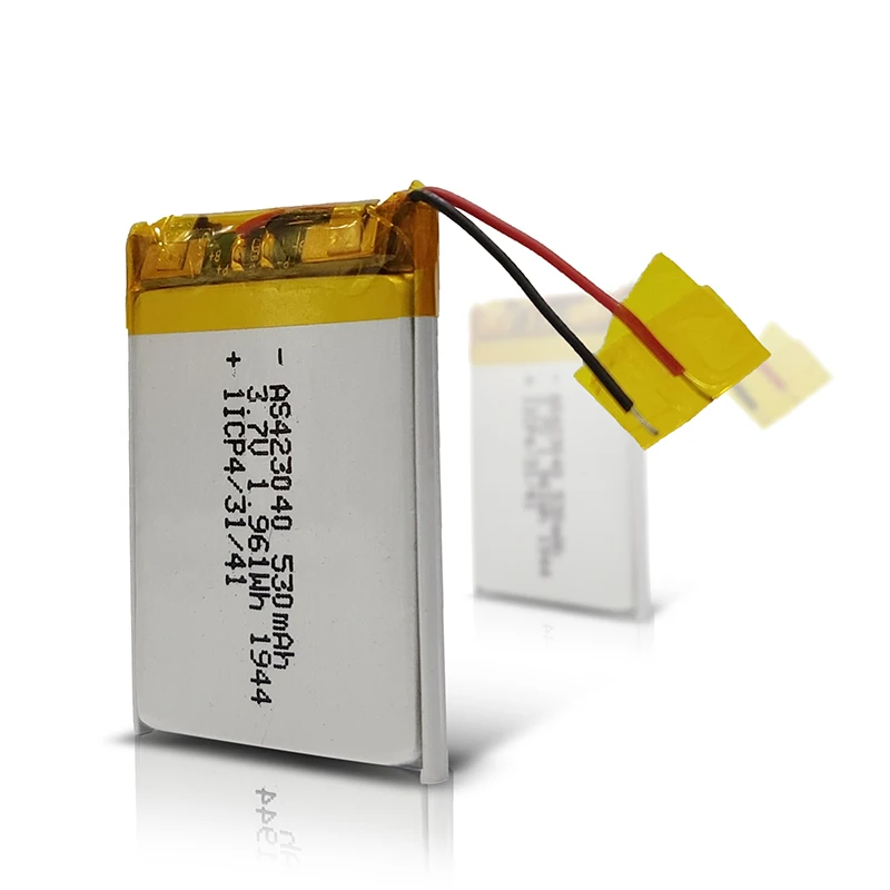  Перезаряжаемый литий-полимерный аккумулятор UL2054/IEC62133/KC сертификаты 423040 3 7 в 500 мАч