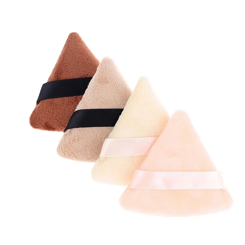 Factory Wholesale Customized Quick Dry Sponge Cotton Triangle Makeup Powder Puff
