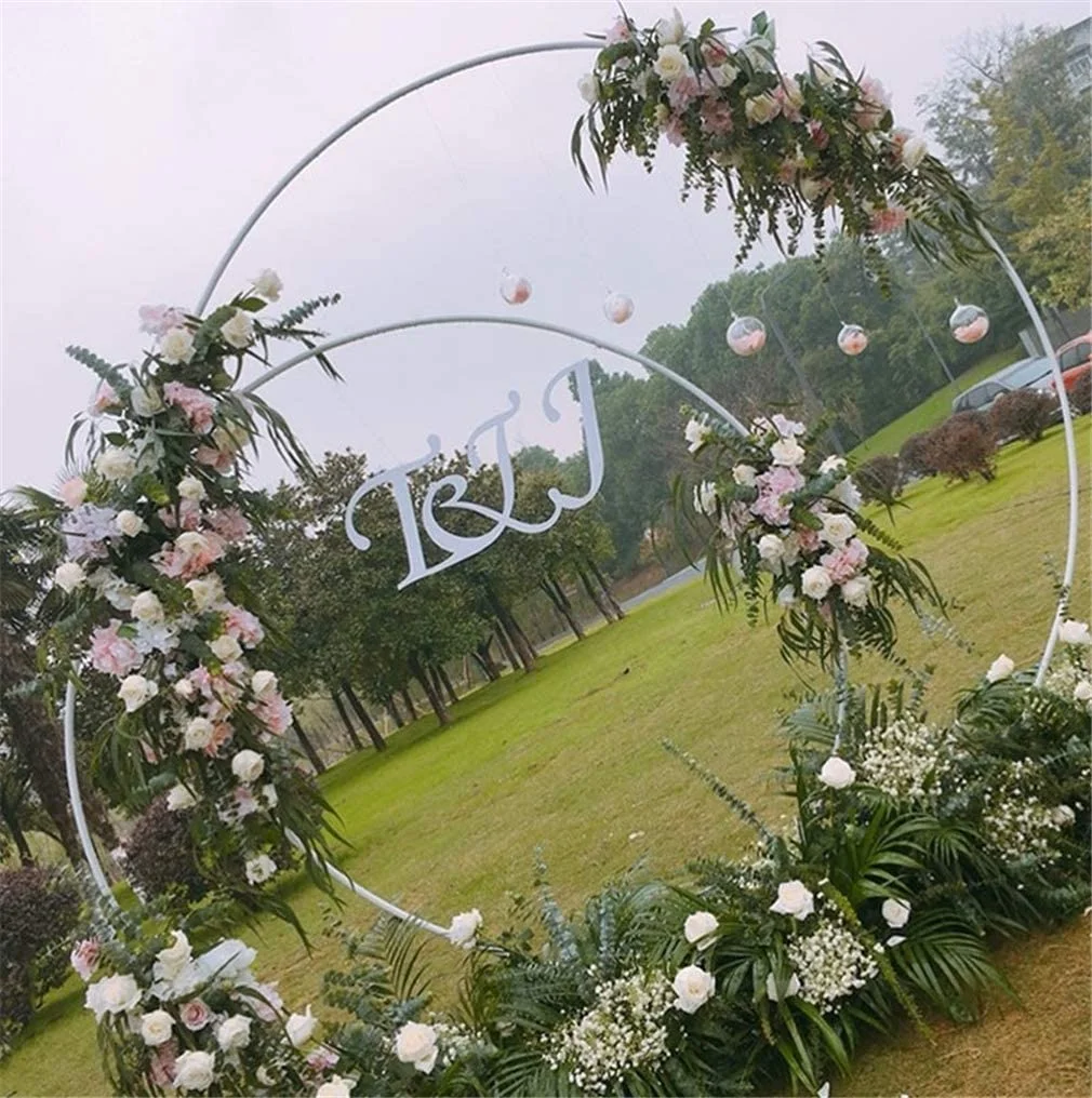 
Factory wholesale metal arch for wedding decoration round arch garden arch for plants climbing 
