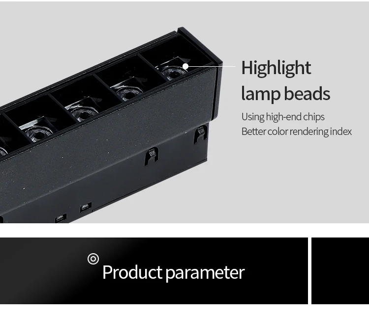 2022 New Trend Modern Surface mounted 48V Low Voltage Track System Magnet Light LED Magnetic Track Light For Hotel