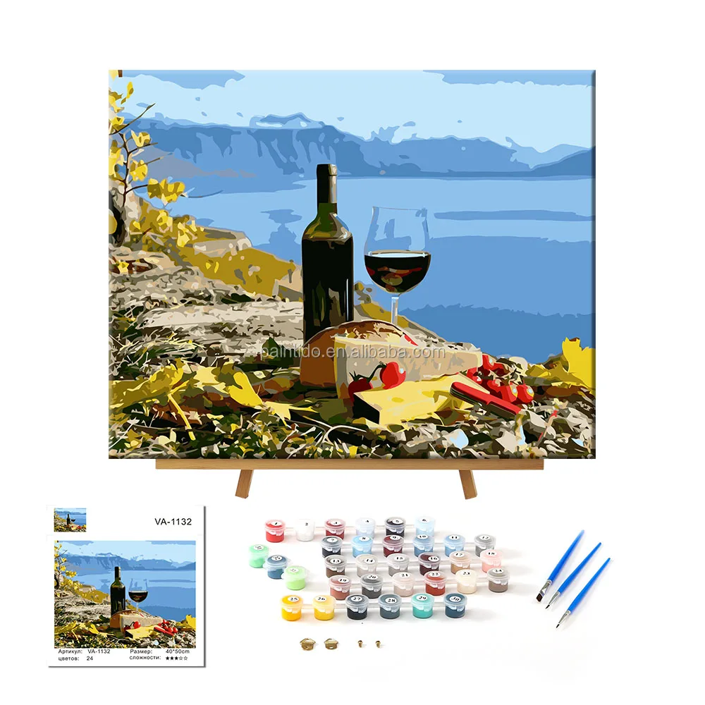 Paintido oem Краска из жизни современная оригинальная масляная пляжная живопись по номерам