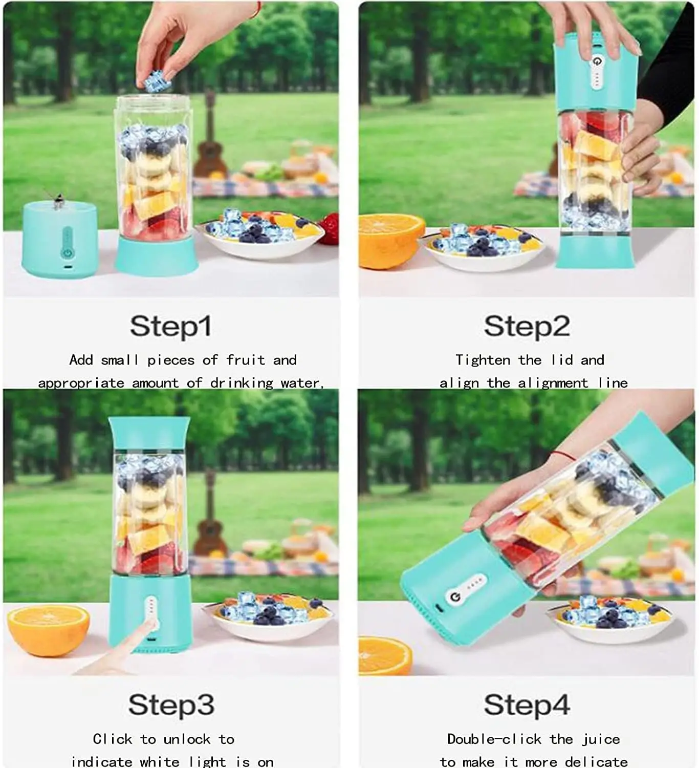 TEMU TIKTOK Hot 500ml 17oz Blender Bottle Portable Protein Electric Automatic Self Stirring Protein Juicer Shaker Bottle