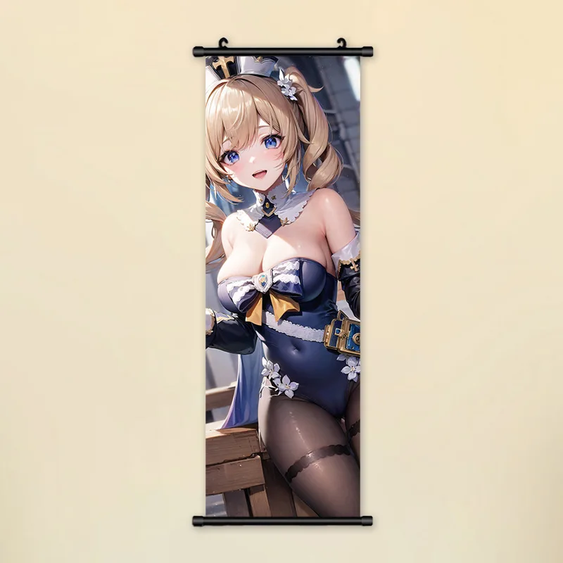 Genshin Game Hanging Axis Painting Lightning General Gaming Room Decorative Painting Comic Exhibition Poster Hanging Painting
