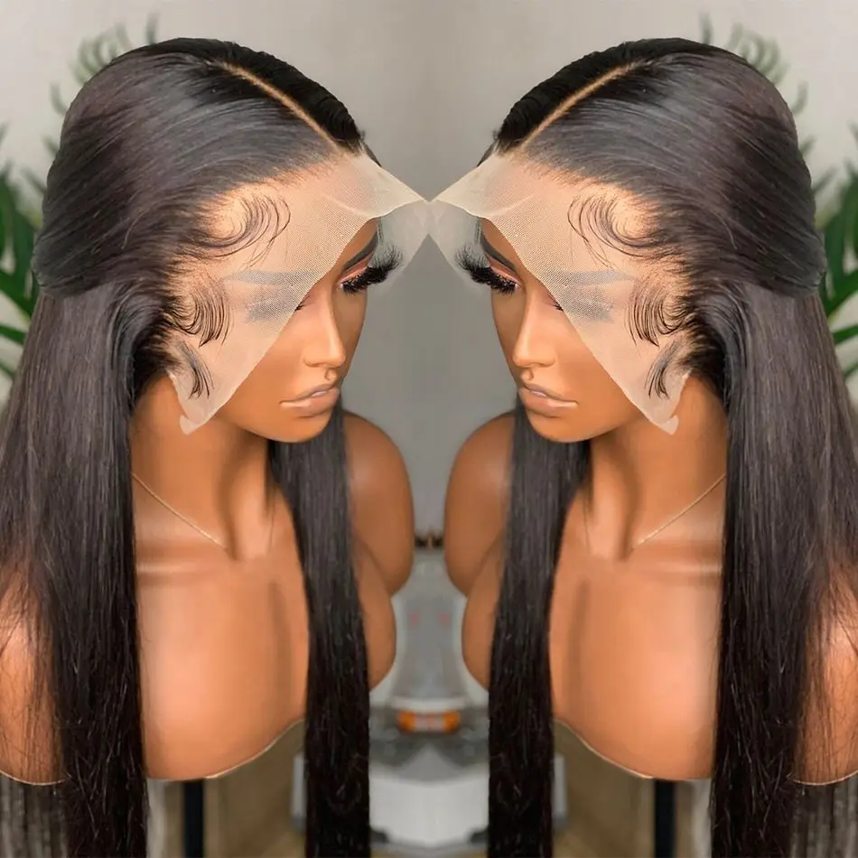 hd lace wig 13x6 human hair Straight lace frontal wigs for women choice long 30 40 inch brazilian Glueless wigs on sale cheap
