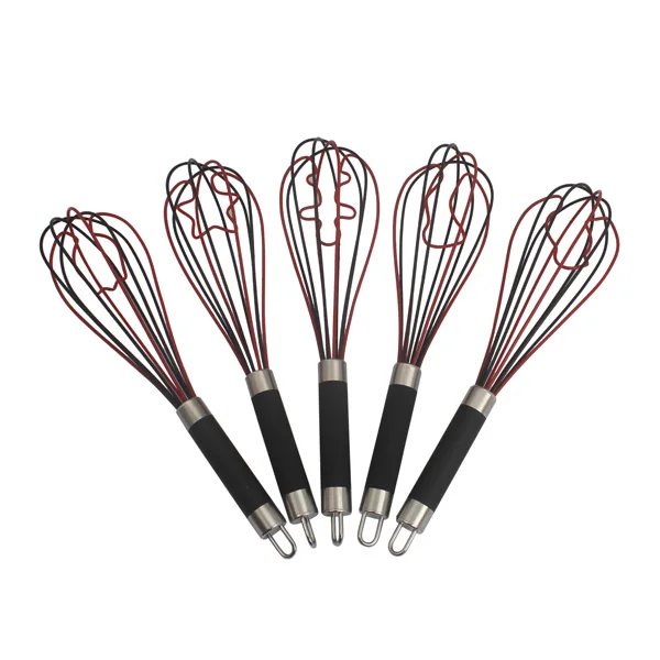 Hopesun Amazon Hot Sale Wholesale Semi-Automatic Egg Beater Stainless Steel Rotate Egg Beater