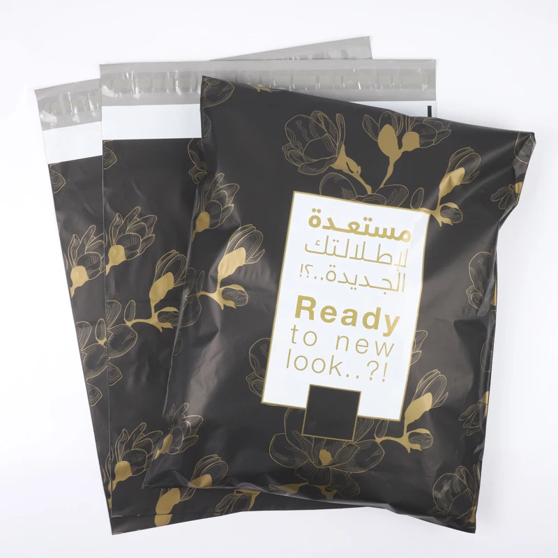 Биоразлагаемые компостируемые пакеты для почтовой почты на заказ розово-зеленые водонепроницаемые полиэтиленовые почтовые доставки товаров