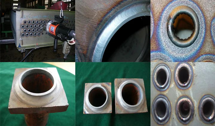 
Pipe welding by automatic TIG orbital welding machine and automatic welding machine 
