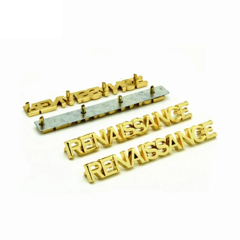 Factory Wholesale Plate Size Labels Garments Sticker Tags Apparel Metallic Printer Logo Round Jeans Sewn Metal Label For Bag