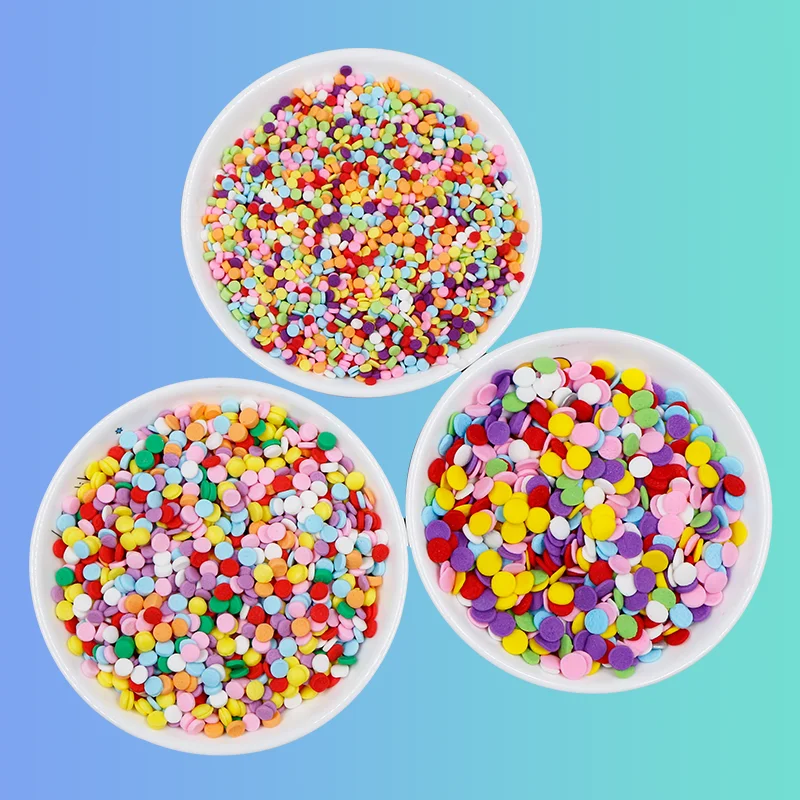 Edible Confetti Sprinkles 3mm Small Round Piece Halal Spanish Sliced Candy Edible Sprinkles For Cake Sprinkles