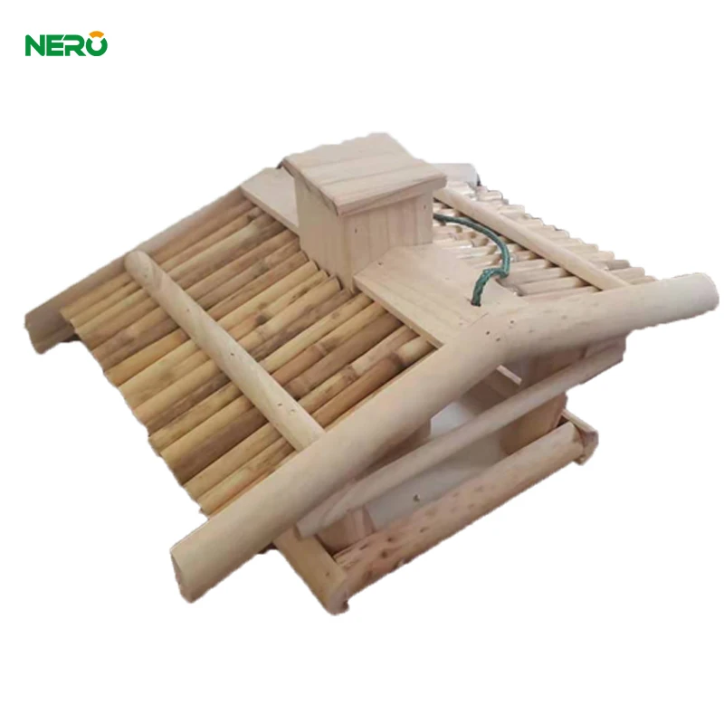 
Outdoor wooden window hanging bird feeder for Garden 