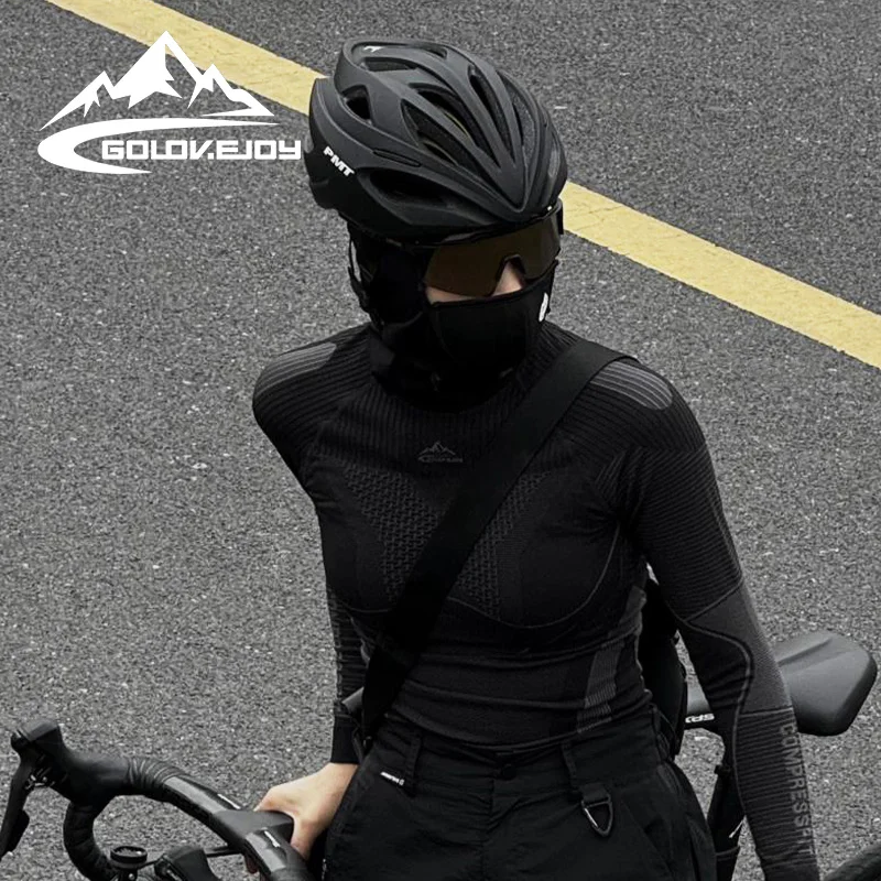 GOLOVEJOY DTJ47 Outdoor Cycling Motorcycle Magnetic Mask Balaclava With Fleece Lining Windproof Full Face Balaclava