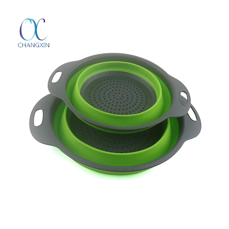 Kitchen Collapsible Colander Portable Fruit Vegetable Basket Wash Drain Basket