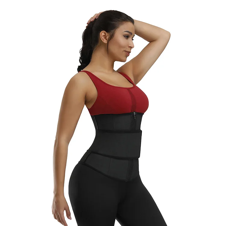 
Factory Price Zipper Design Tummy Slimming Girdle Body Shaper slim Waist Cincher Trainer 