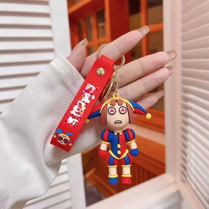 2024 New the amazing digital circus Keychain Novelty the amazing digital circuse Key Chain for Boys Key Rings