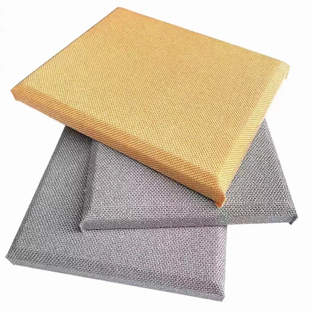 New Design Soft Package Fabric Wave Curved Acoustic Fiberglass Panel Cinema Flexible Acoustic Panel