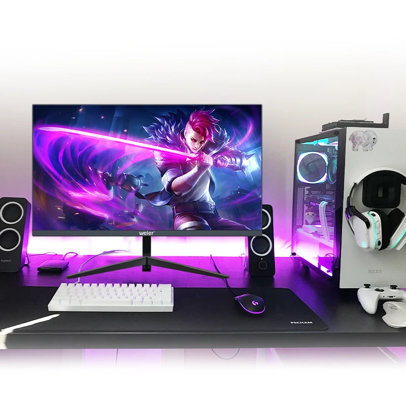 WEIER 19 inches FHD Desktop IPS Screen home office  PC Computer 12V TFT LCD Monitor