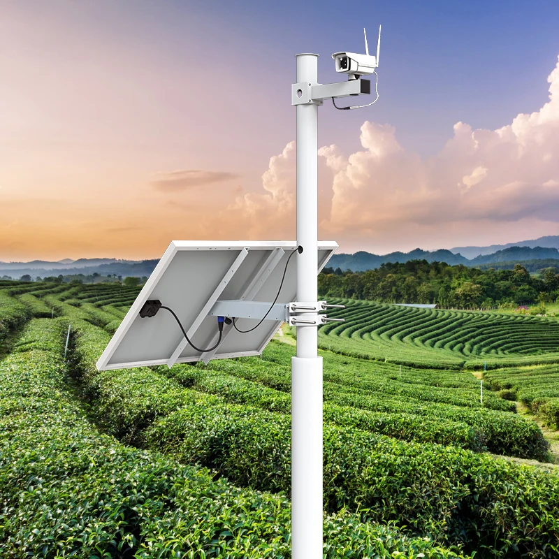 100W Solar Panel with 60Ah Battery Solar System Monitoring Solar System 12v DC Output Solar Power Supply for CCTV