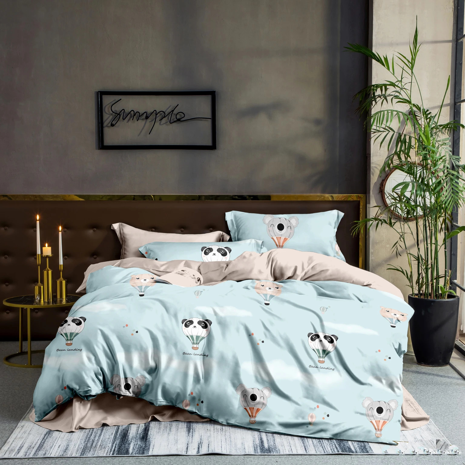 Hot Selling Lyocell Bed Quilt Cover Set Modal Bed Linen Guangzhou Sheets for Bed
