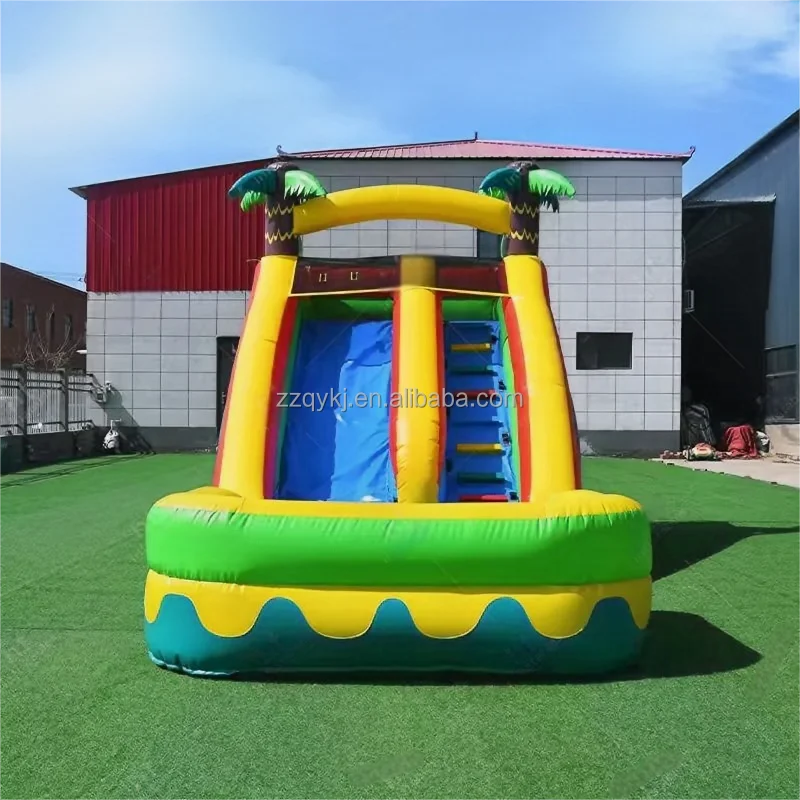 Bouncy Castle Water Slide Inflatable for Children PVC Material Slide Commercial inflatable Water Slide Outdoor Game