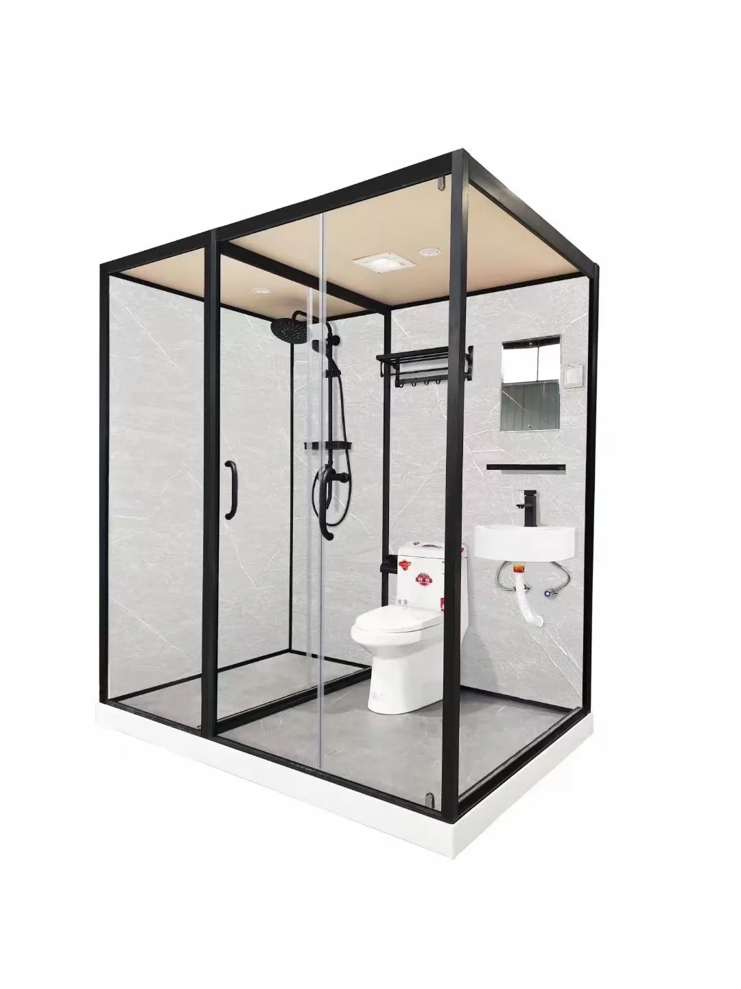 Integrated Bathroom Pods Shower Room Prefabricated Modular Bathroom Unit Shower Cabin With Toilet