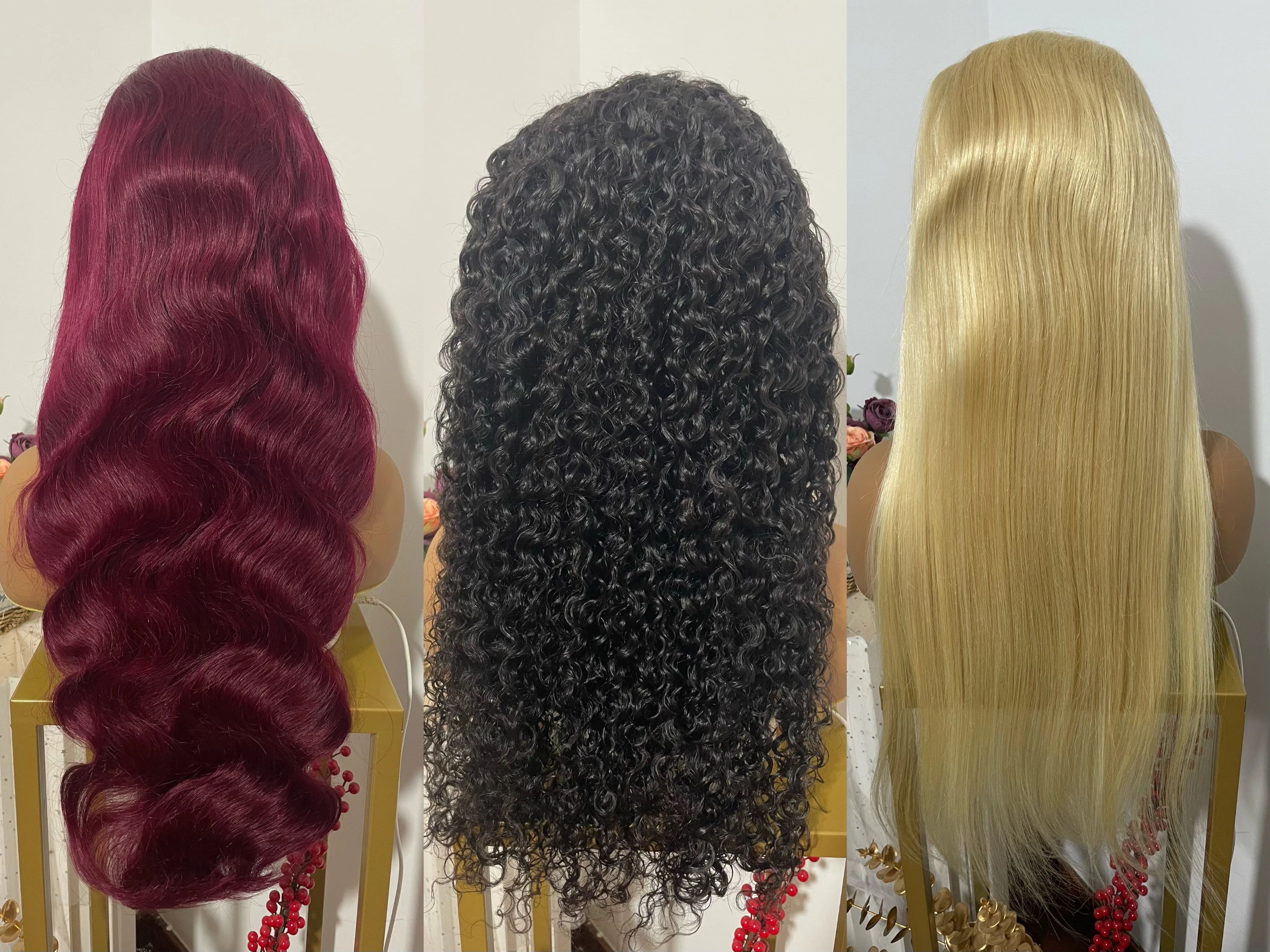 CLEMENTINE Hair Wig 100%Virgin Cuticle Aligned Human Hair Wigs 14inch Bob 150% Natural Black Front Lace Wigs For Black Women