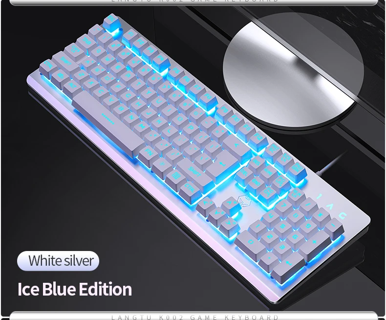 Водонепроницаемая RGB USB профессиональная игровая K002 Механическая клавиатура с