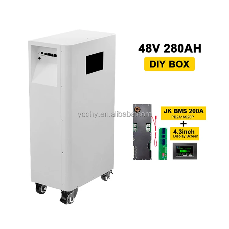 15 kw 51.2v 280ah 304ah battery pcak case support jk 16s 200a diy battery box kit vertical box lifepo4 con bms jk