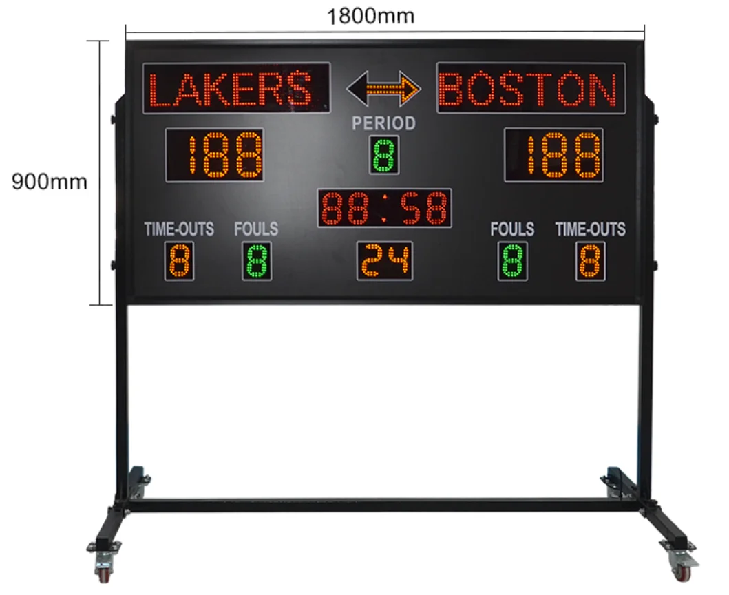 Hot Selling 1500*900*75mm Hot selling products outdoor basketball scoreboard electronic display electronic scoreboard