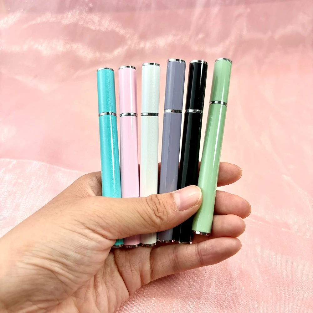 ECO makeup brush clean mascara brushes reusable eyelash extension spoolies lash wands lash brush tube with private label