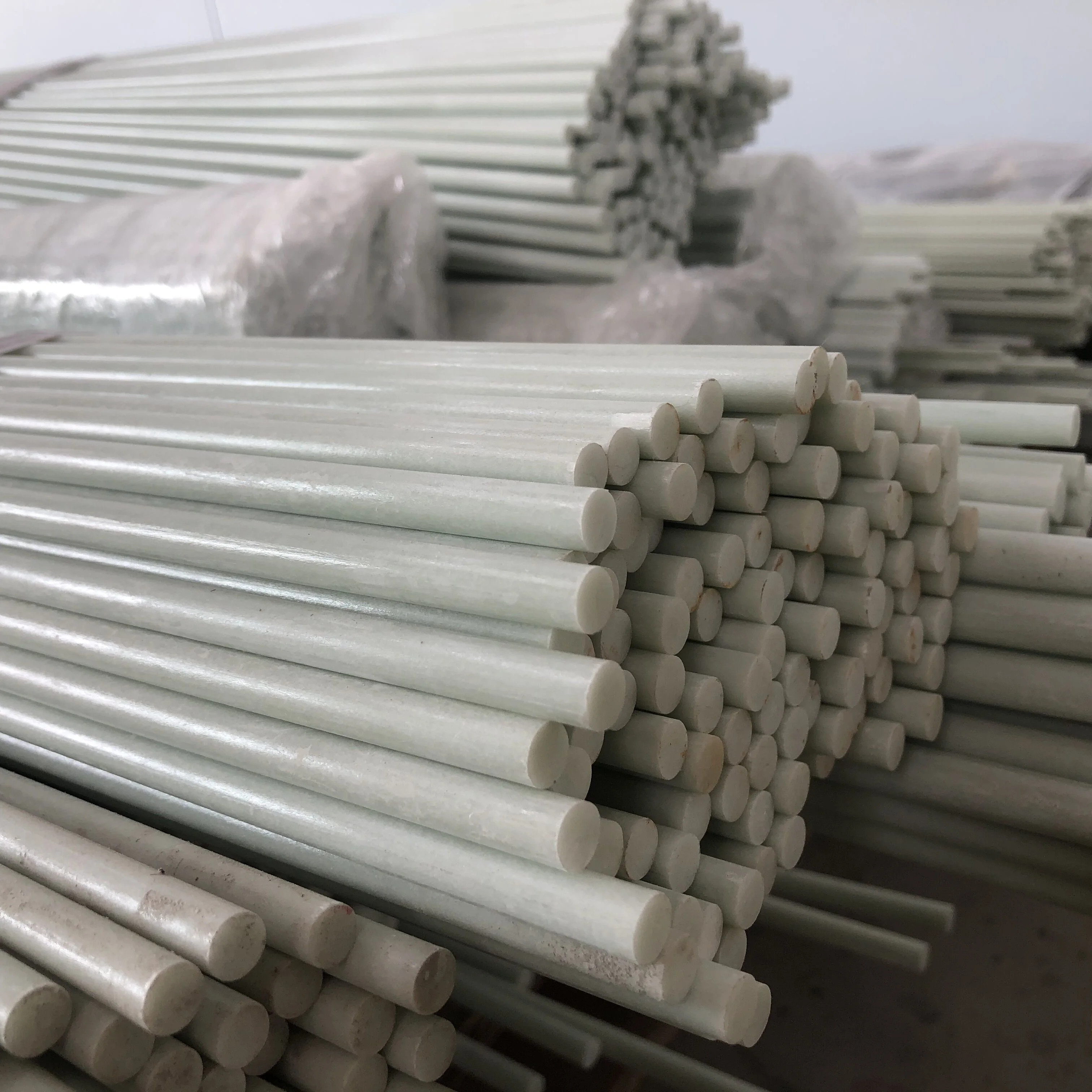 10mm 11mm 12.7mm 16mm 18mm 25mm Fiberglass FRP nursery tree stakes rod for support tree