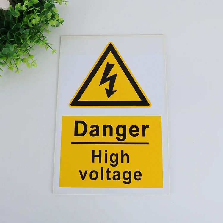 Custom  Plastic Safety Warning Yard Sign Board Pvc Warning Security Signpost For Outdoor